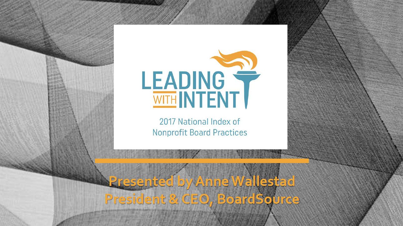 Leading with Intent slide cover