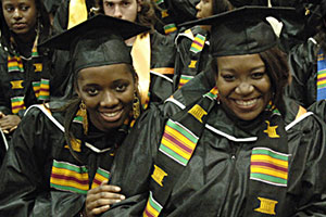 Two Women graduates
