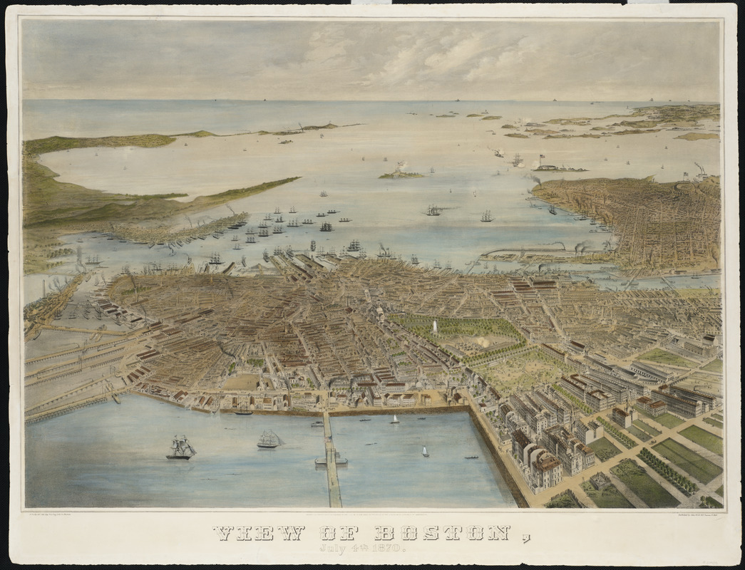 1870 view of Boston