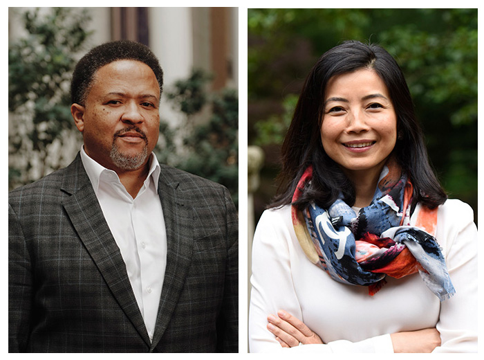 Orlando Watkins and Tracy palandjian