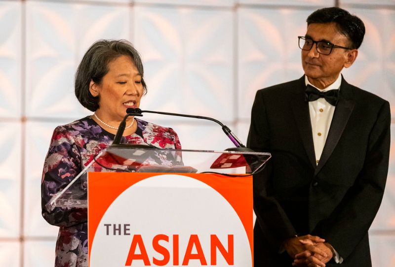Gala co-chairs Renee Inomata, Partner at Casner & Edwards and Raj Sharma, Founder and Managing Director of The Sharma Group at Merrill Private Wealth