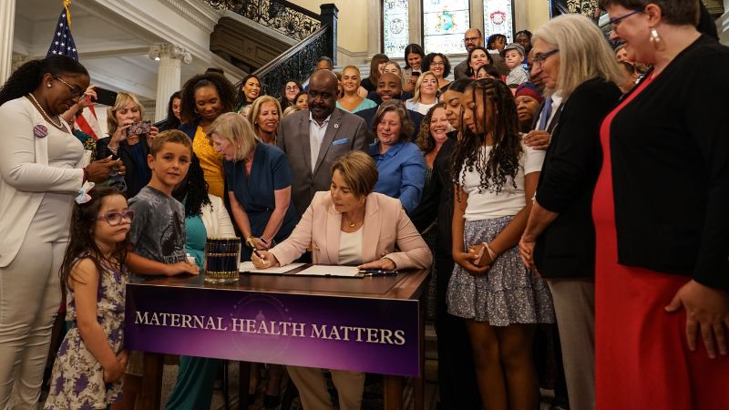 Gov Healey signing maternal health bill