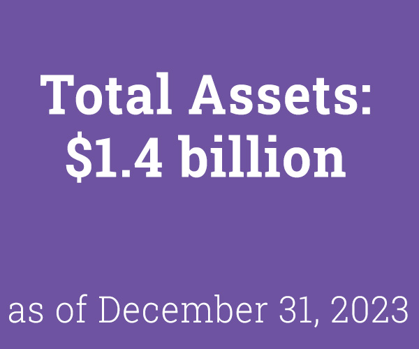 Assets total 1.4 billion as of 12-31-23