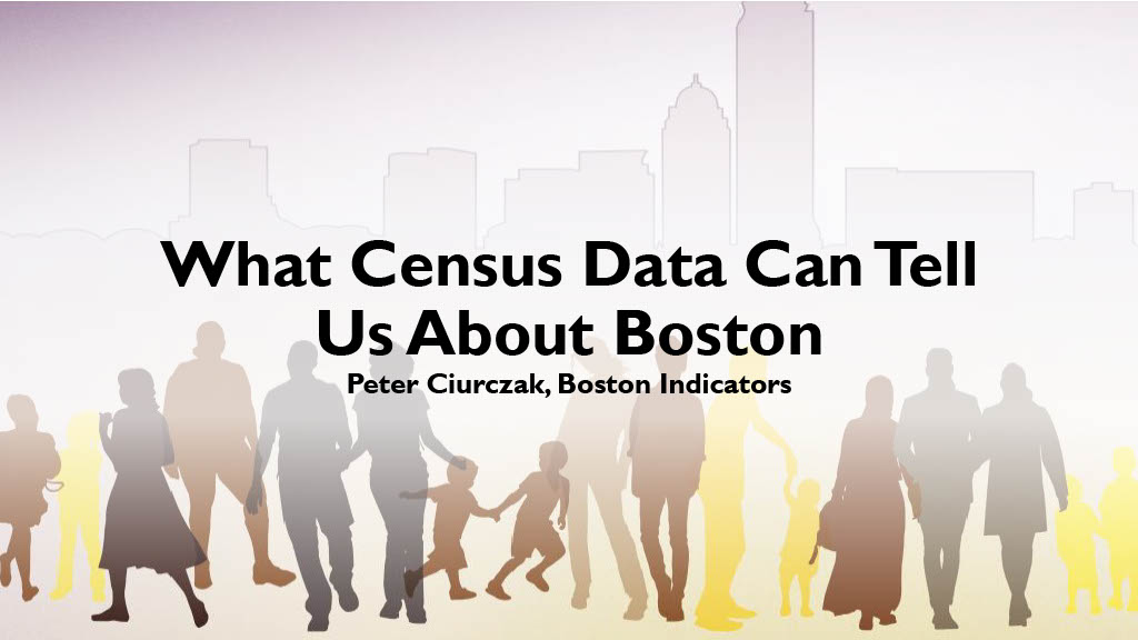 Boston Census Briefing How the Census Affects the City of Boston TBF