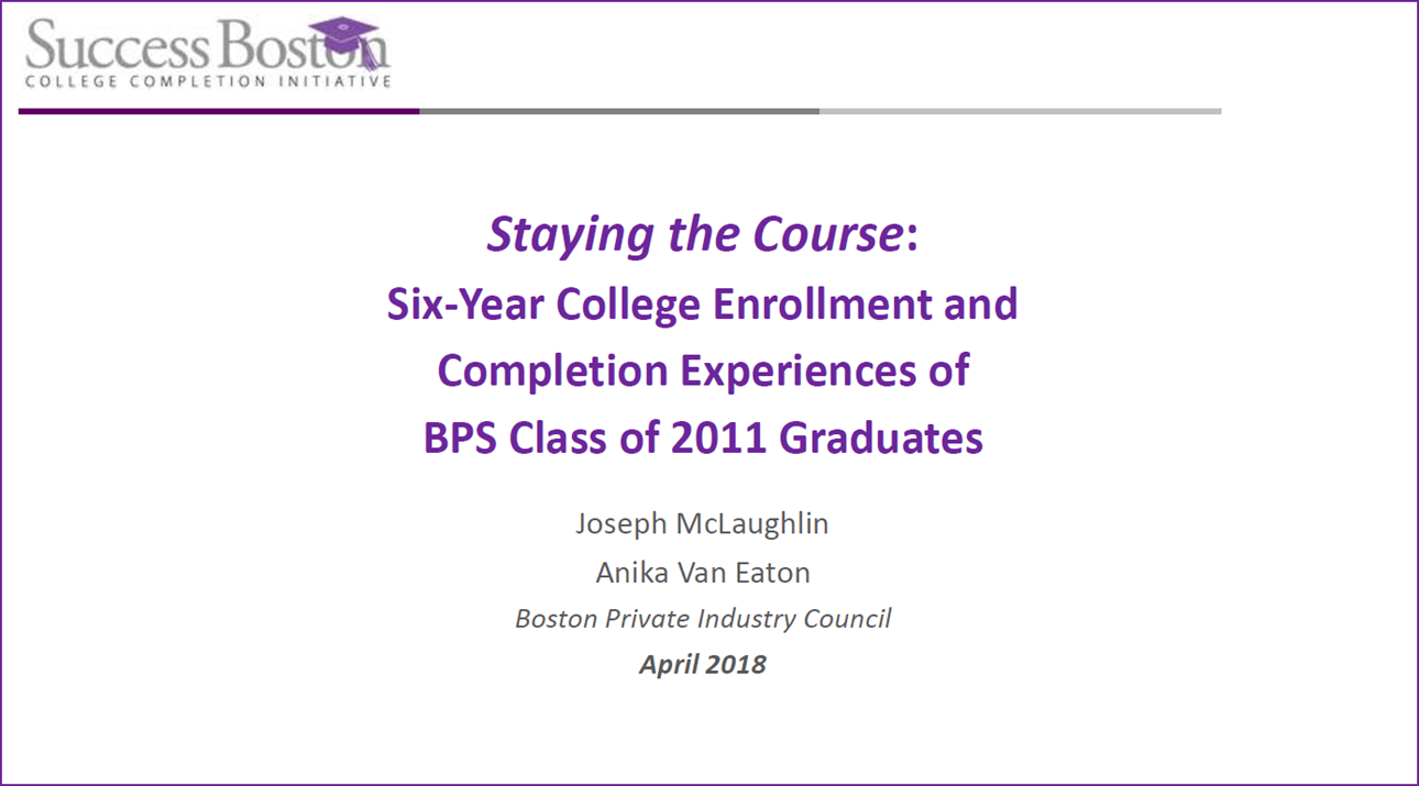 Staying the Course slide deck cover