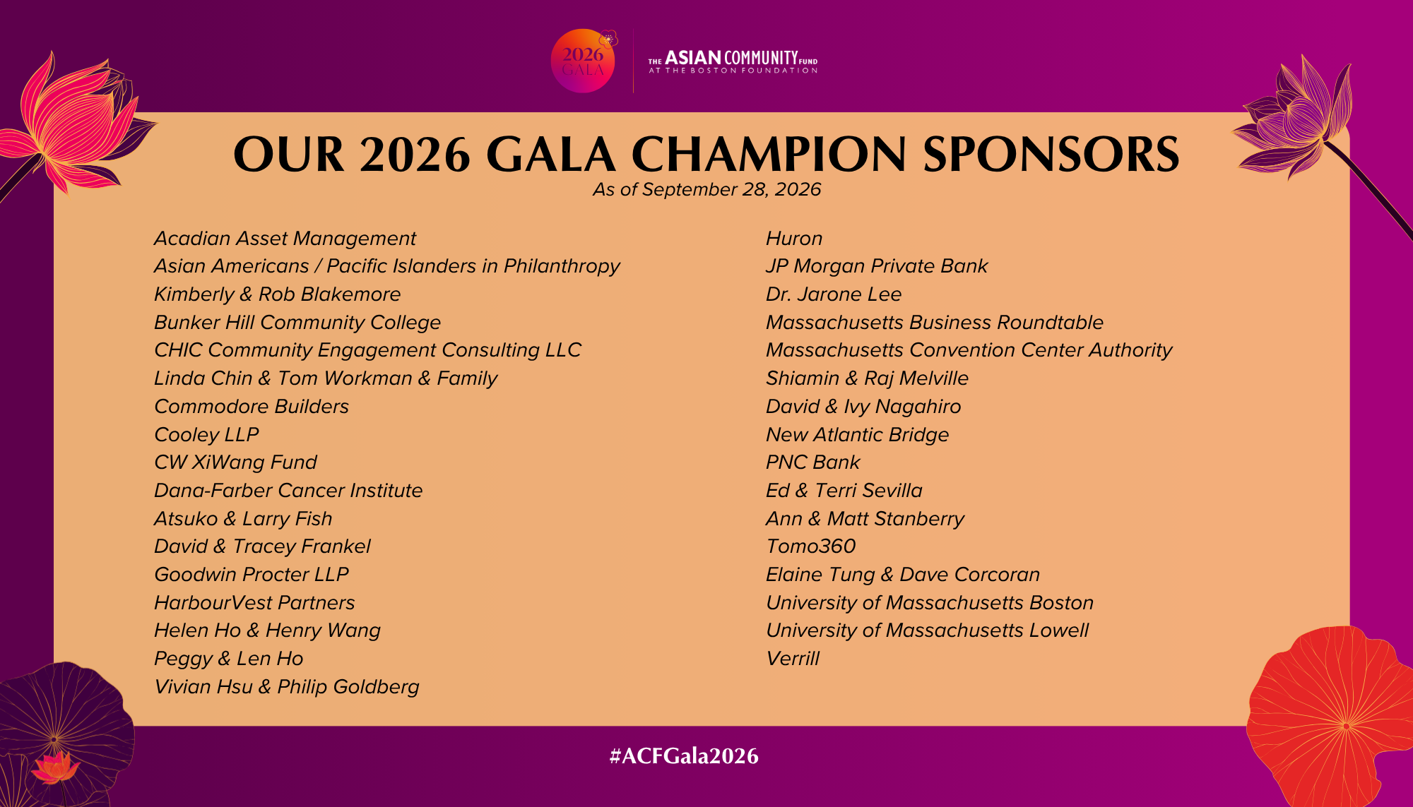 List of champion sponsors
