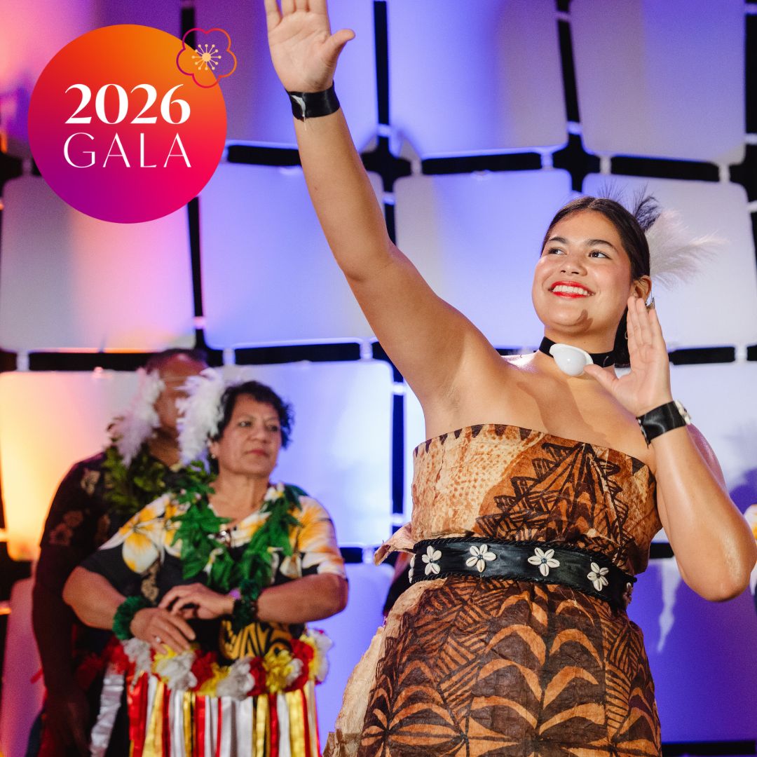 Performers at the ACF Gala with a logo 2026 Gala