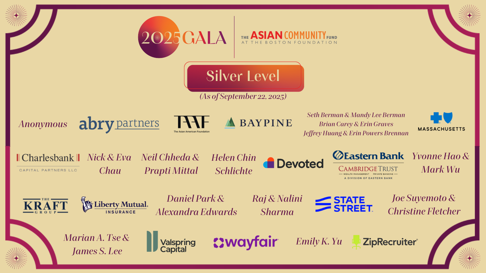 ACF Gala sponsor logos