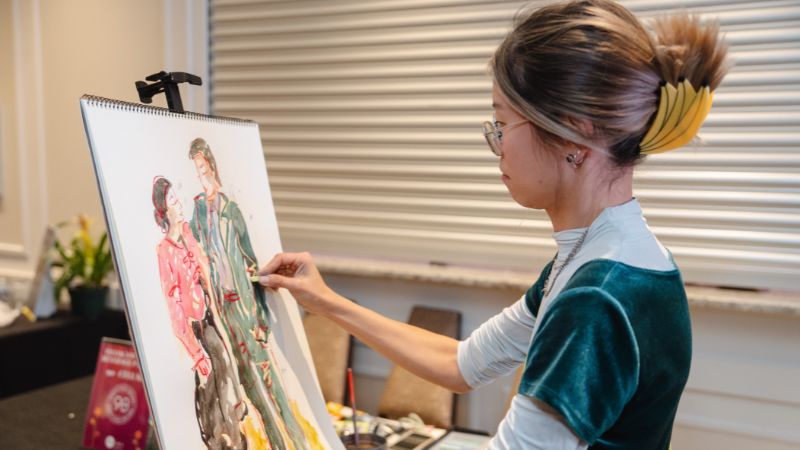 Painting at ACF Gala 2025