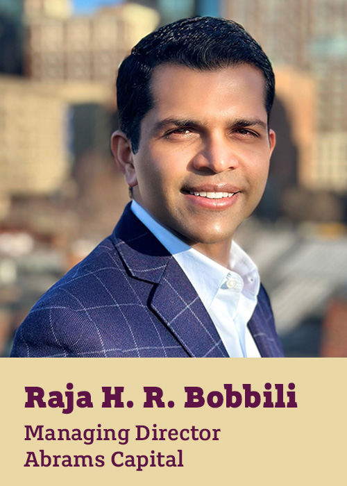 Raja H. R. Bobbili Managing Director  Abrams Capital