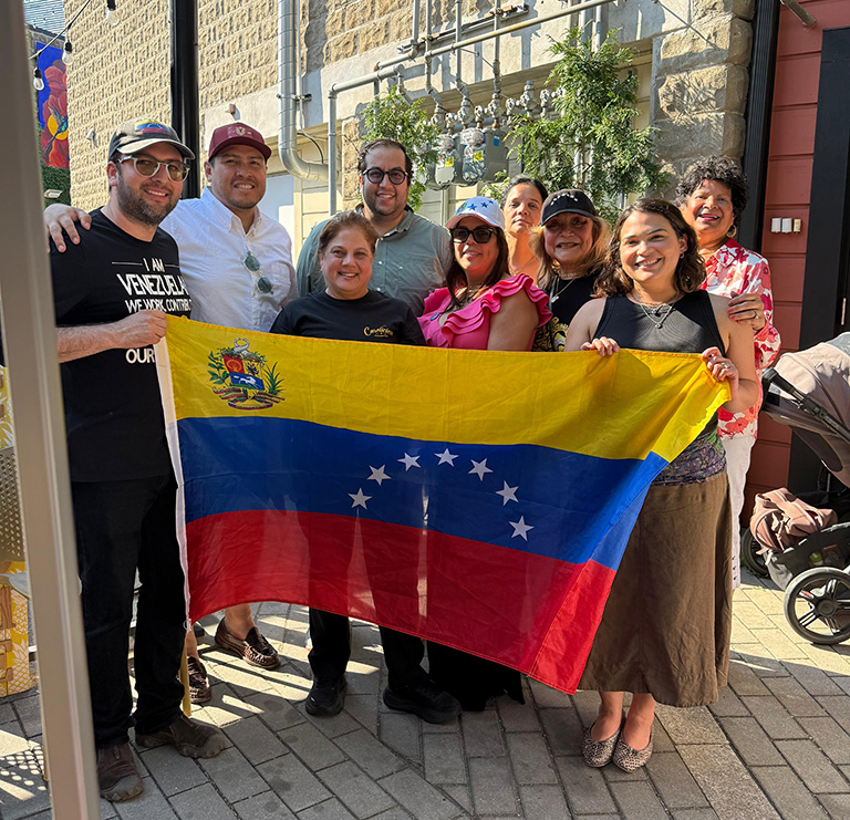 Mass United for Venezuela supporters