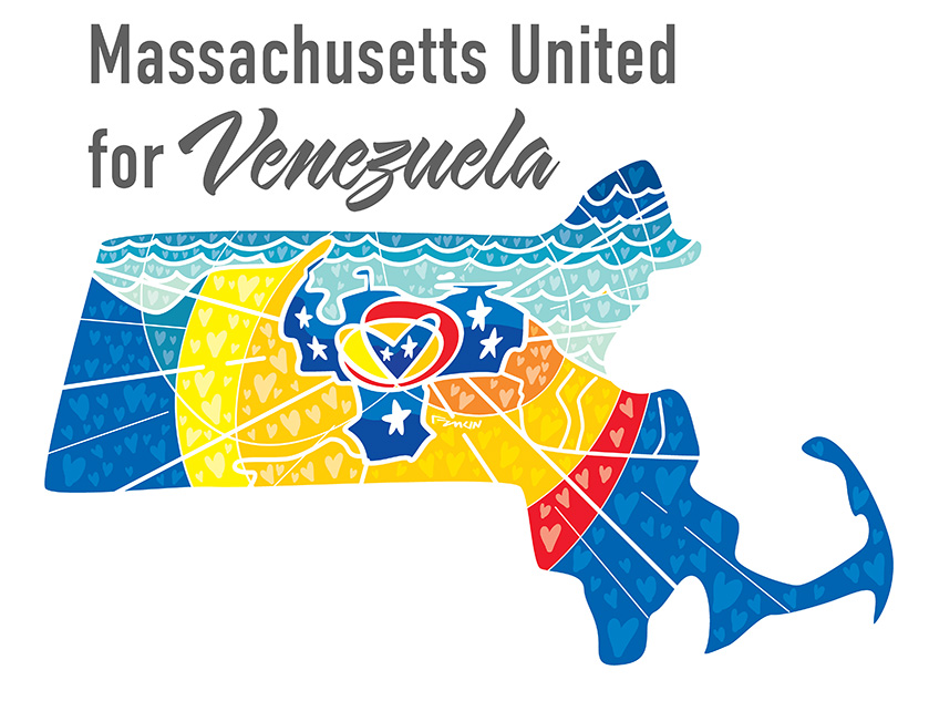 Massachusetts United for Venezuela logo