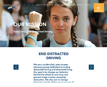 TextLess Live More website