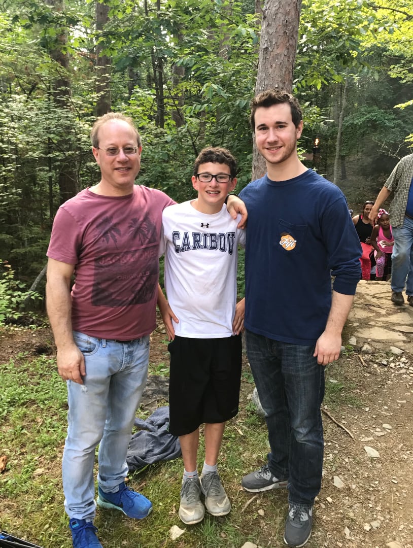 Zachary Mandel with family