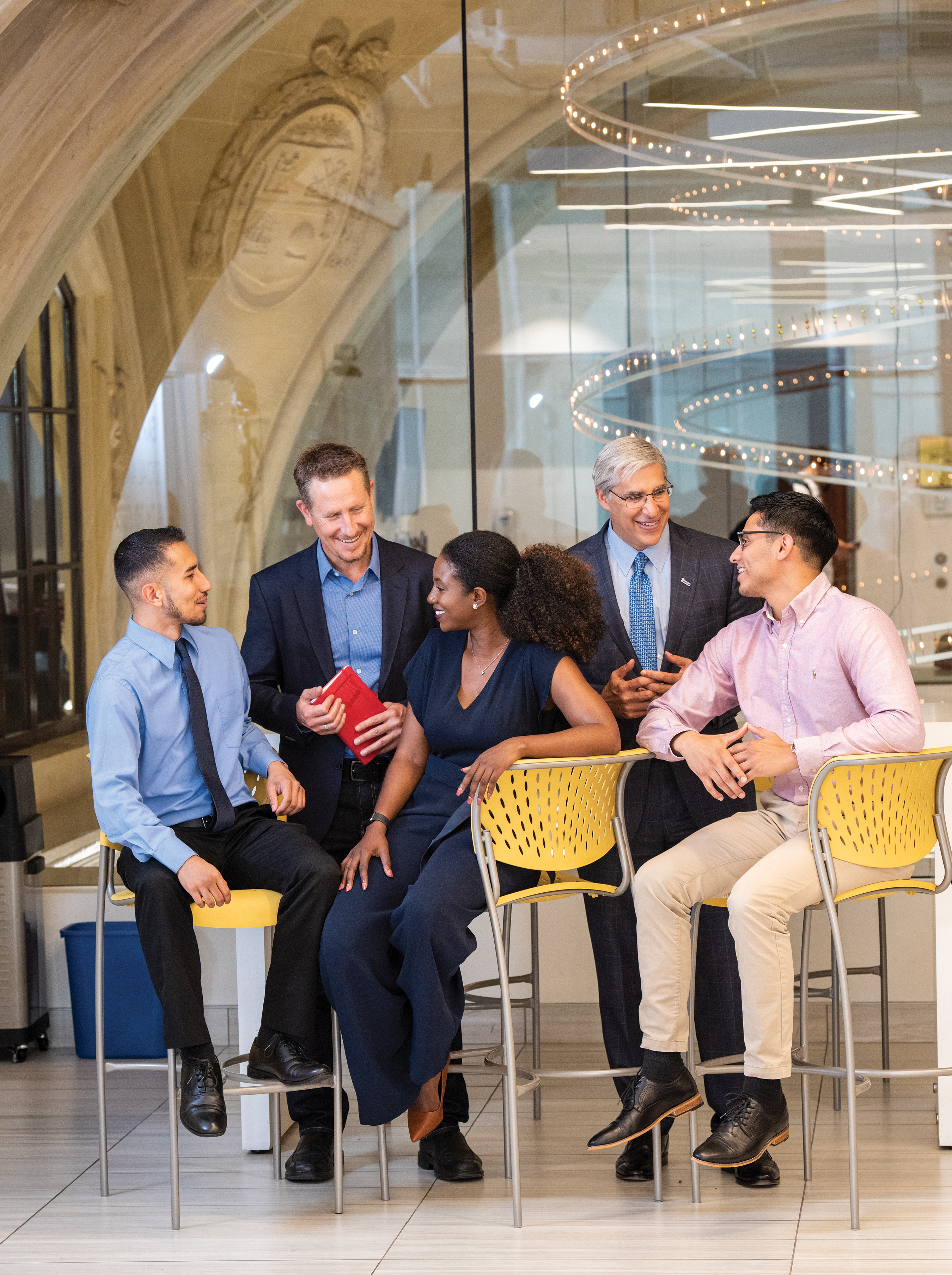 Peter Bauer Gerald Chertavian and Year Up alumni