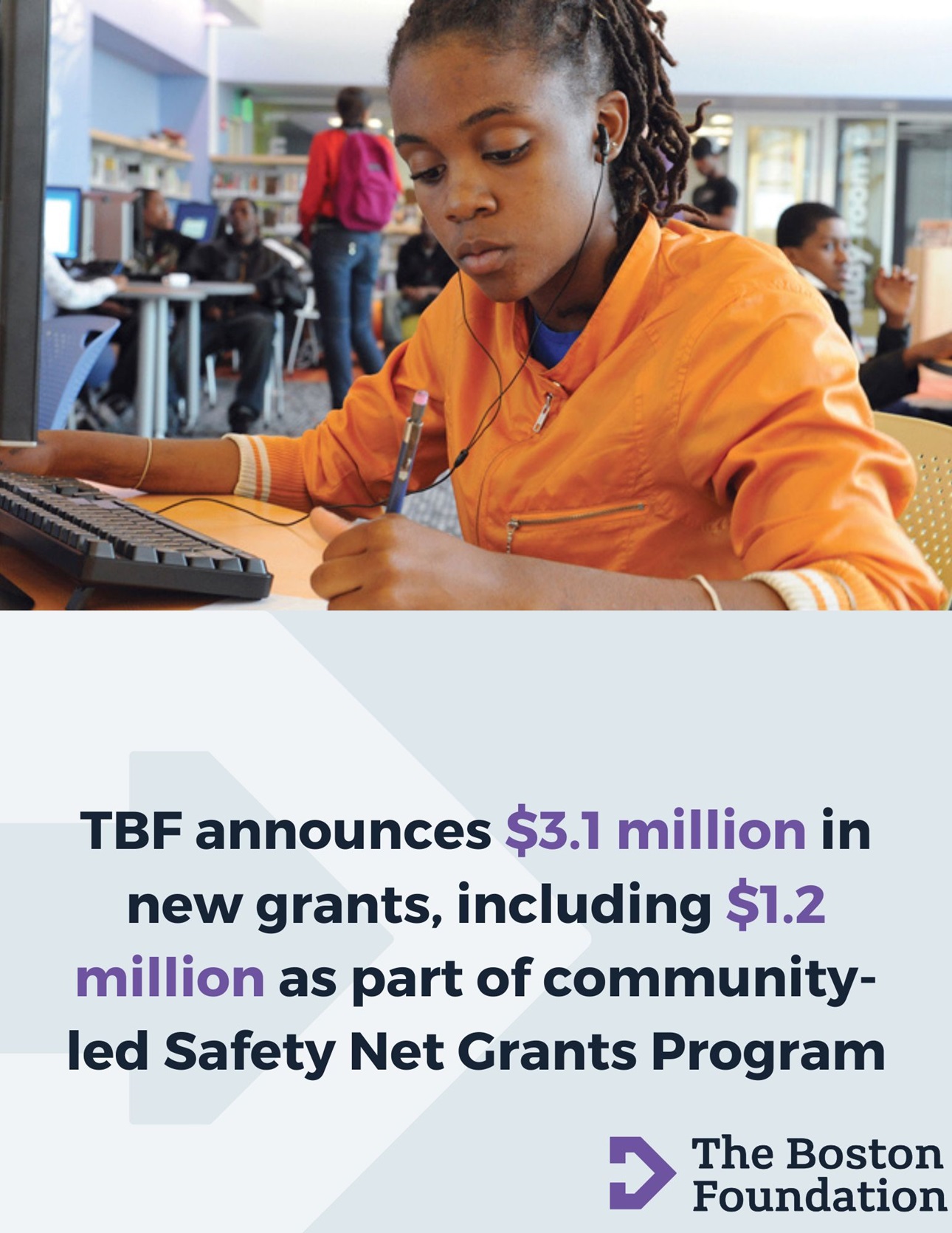 TBF announces $3.1 million in new grants, including $1.2 million as part of community-led Safety Net Grants Program