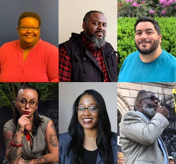 A collage shows 6 headshots of the Shifting Power and Advancing Justice 2024 Movement Leaders