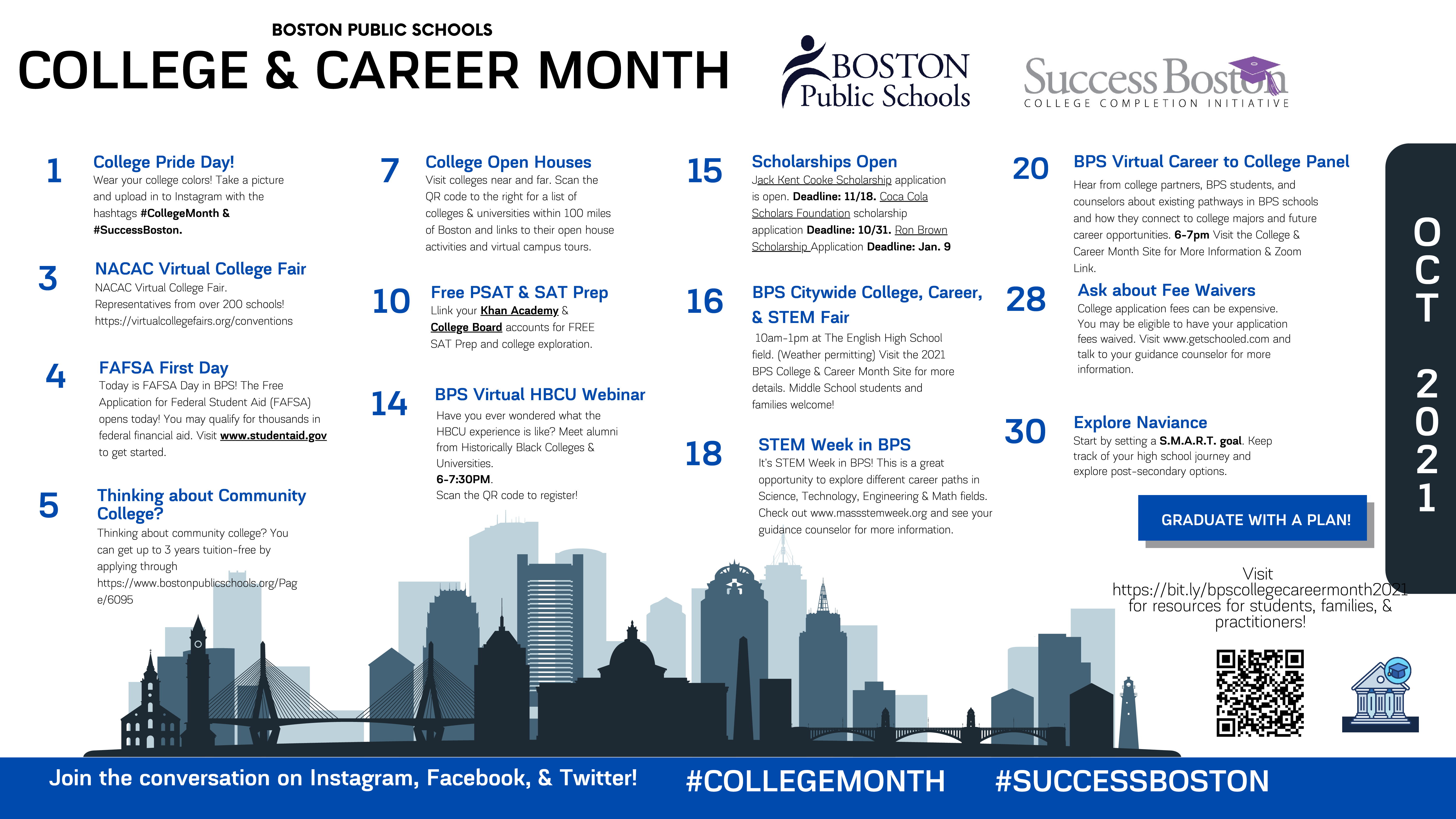 College Month calendar image