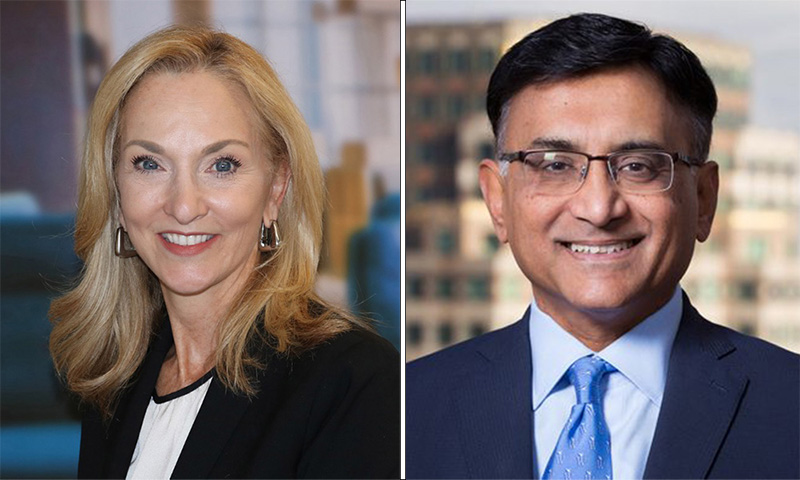 Jane Steinmetz and Raj Sharma