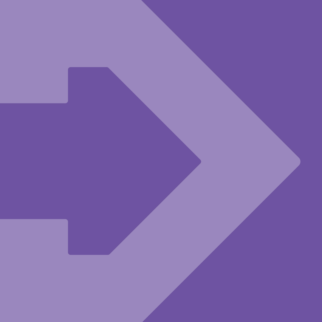 The TBF arrow icon on a purple background