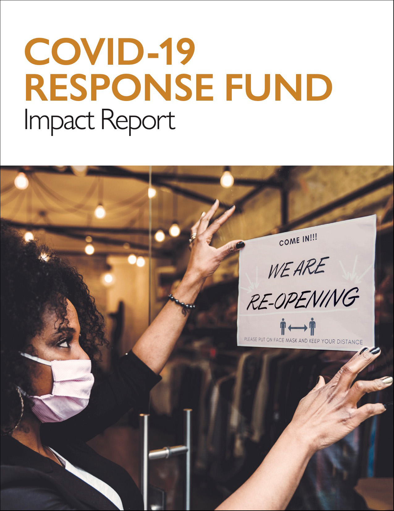 COVID 19 Response Fund final report cover