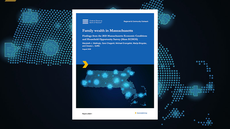 MassECHOS Family Wealth report cover over background