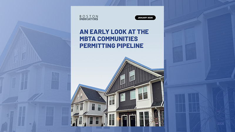 MBTA Communities report cover on housing background