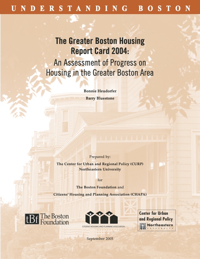 Greater Boston Housing Report Card 2004