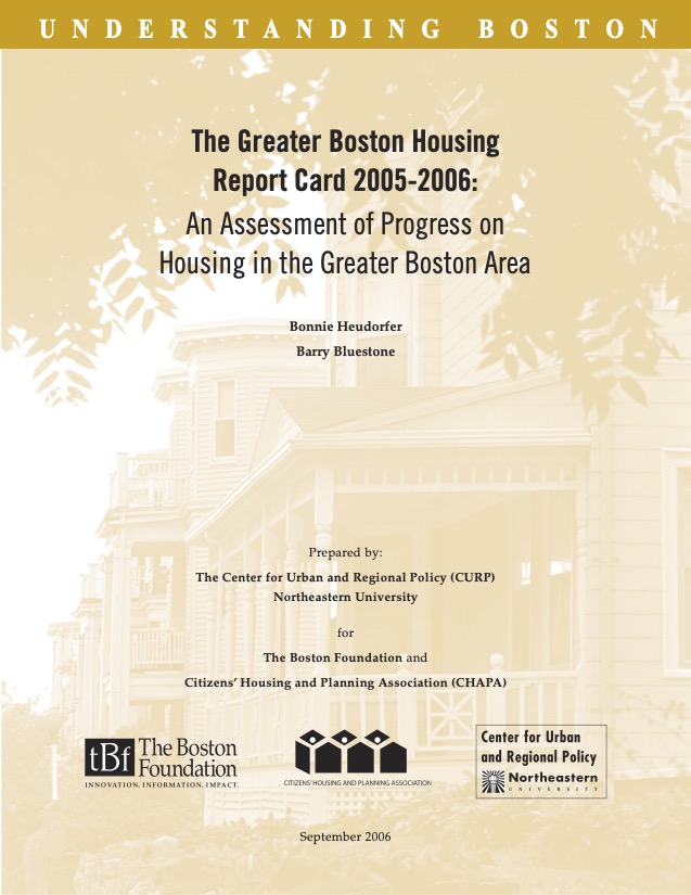 Greater Boston Housing Report Card 2005-2006