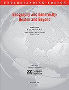 Geography and Generosity: Boston and Beyond